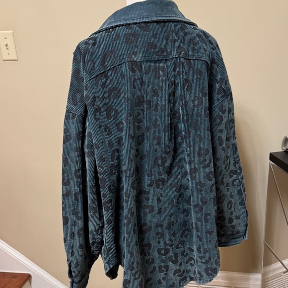 BiBi Vintage Washed Leopard Print Button Shirt/Jacket Size L pre-owned - Picture 7 of 10